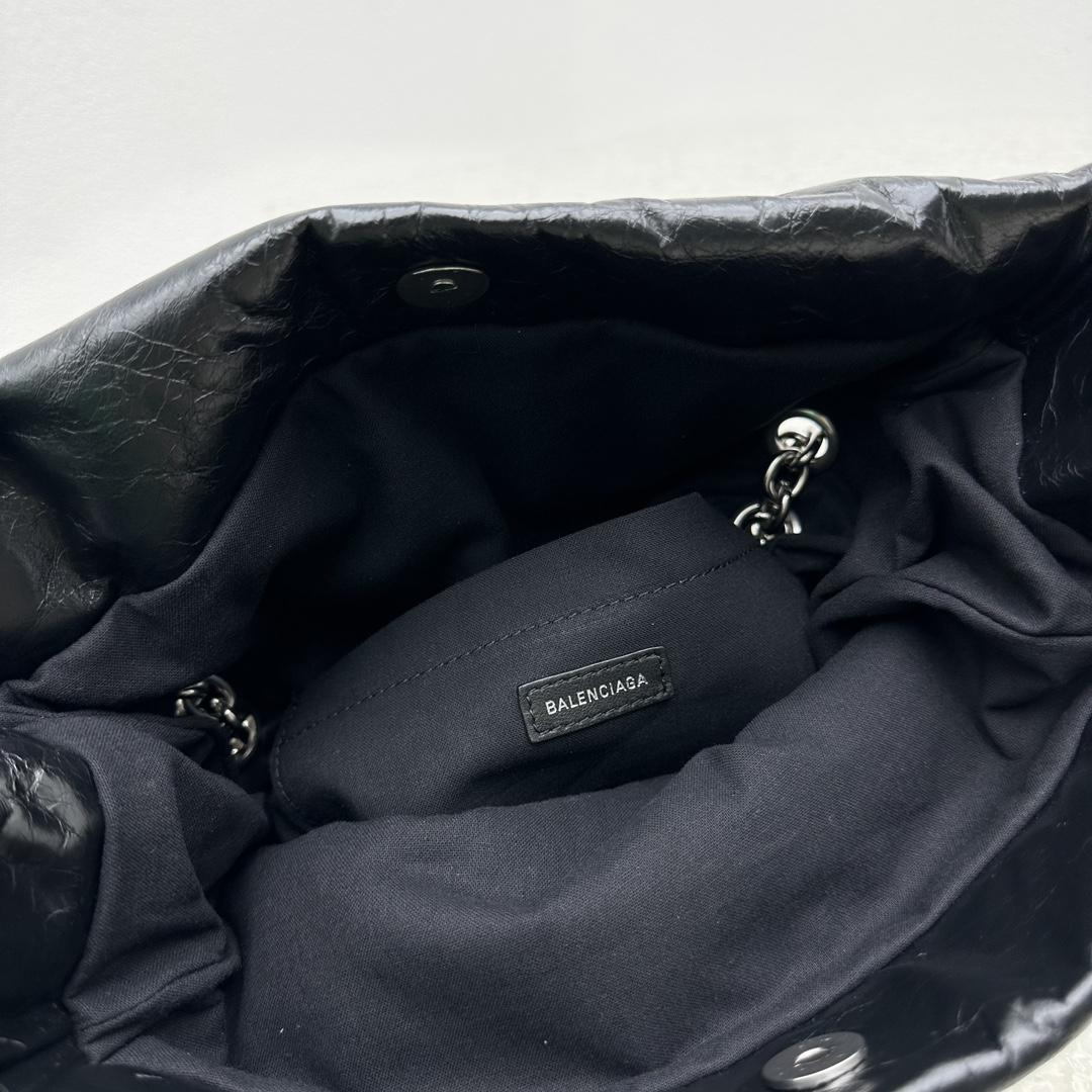 Balenciaga Monaco Small Chain Bag In Black - FashionPlug