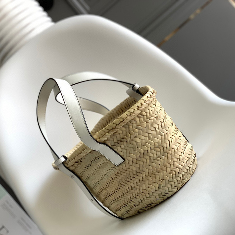 Loewe Leather Logo Basket - FashionPlug