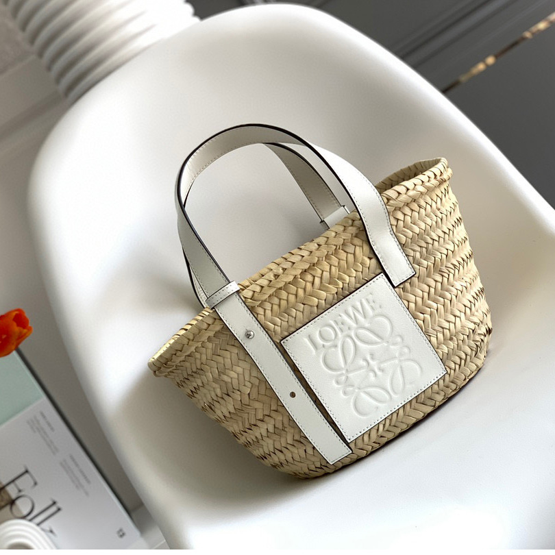 Loewe Leather Logo Basket - FashionPlug