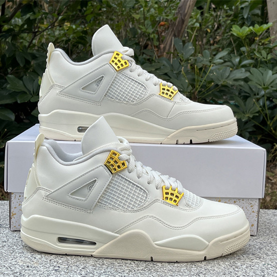 Air Jordan 4 WMNS “Sail” Sneakers      AQ9129-170 - FashionPlug