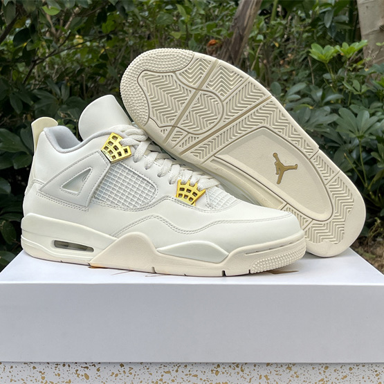 Air Jordan 4 WMNS “Sail” Sneakers      AQ9129-170 - FashionPlug