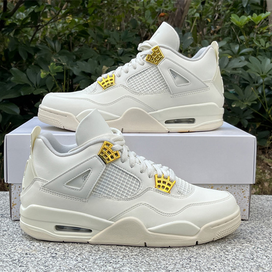 Air Jordan 4 WMNS “Sail” Sneakers      AQ9129-170 - FashionPlug