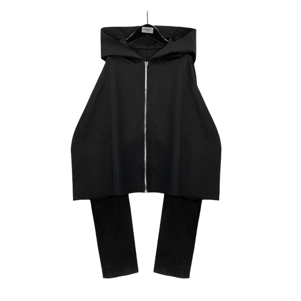 Rick Owens Extra-Long Sleeve Cotton Jacket  - FashionPlug