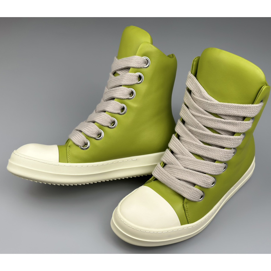 Rick Owens High-Top Sneakers - FashionPlug