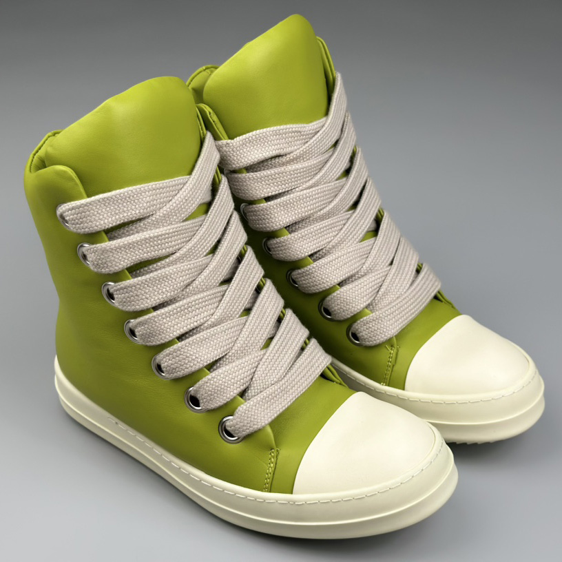 Rick Owens High-Top Sneakers - FashionPlug