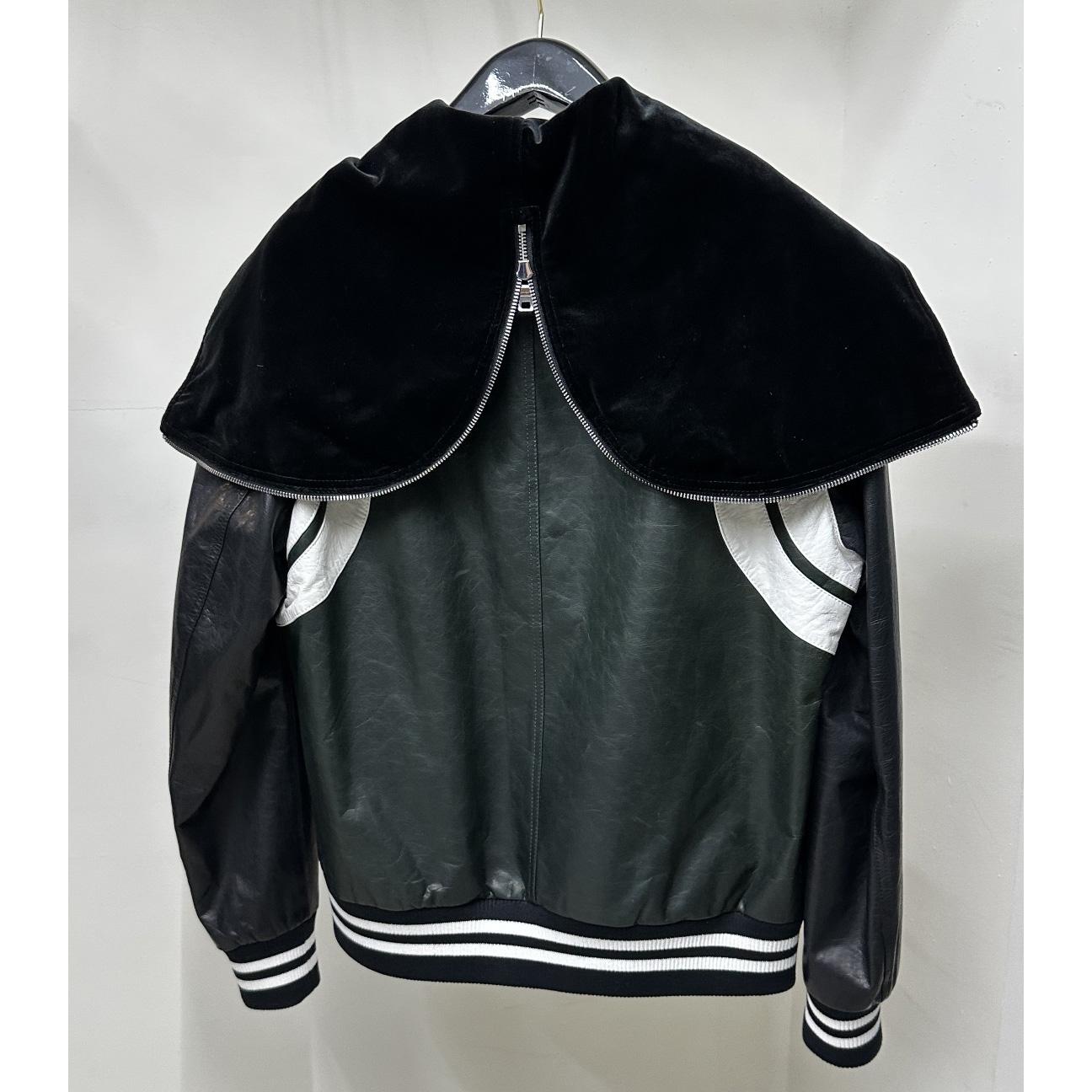 Balmain Colour-block Hooded Bomber Jacket - FashionPlug