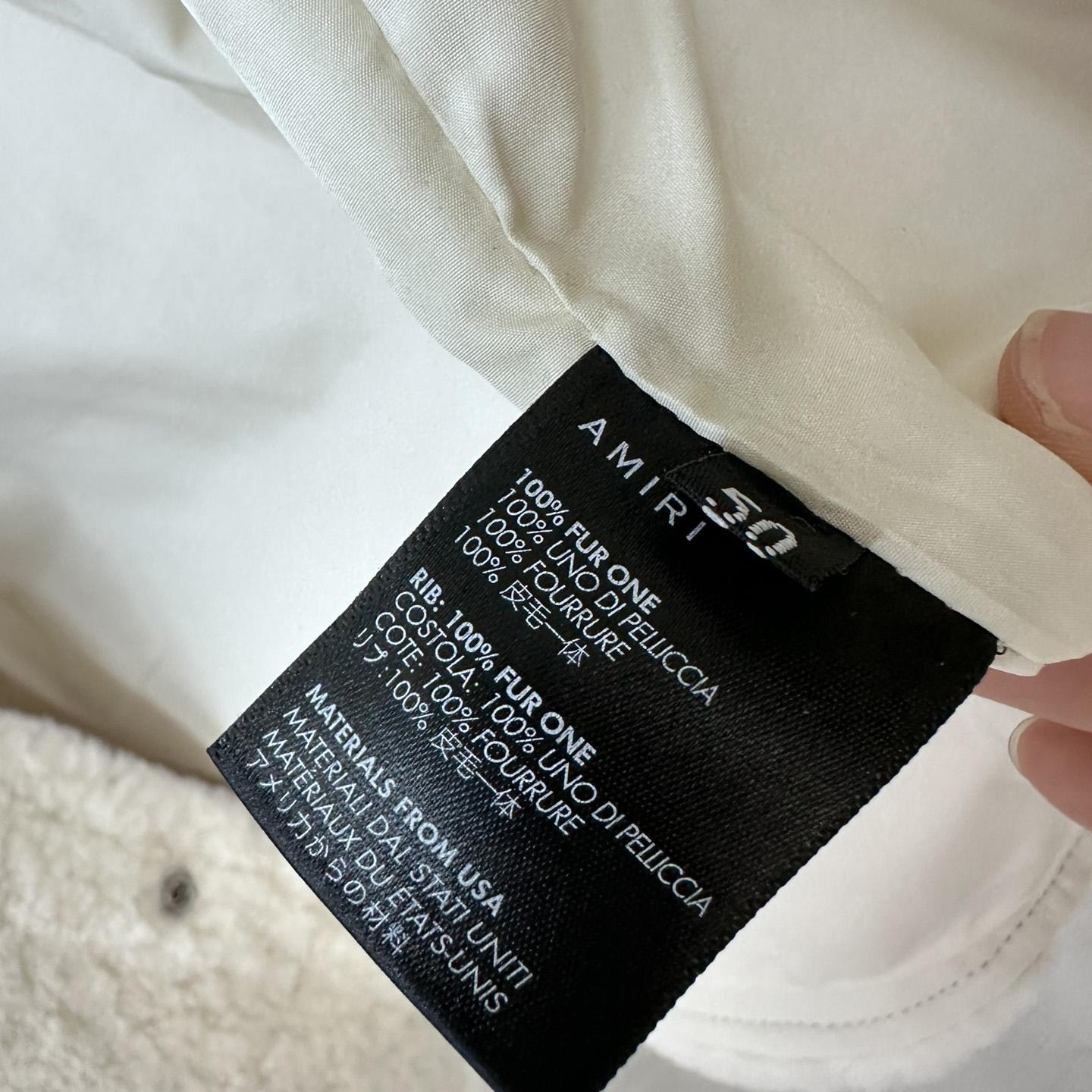 Amiri Logo-print Shearling Jacket - FashionPlug