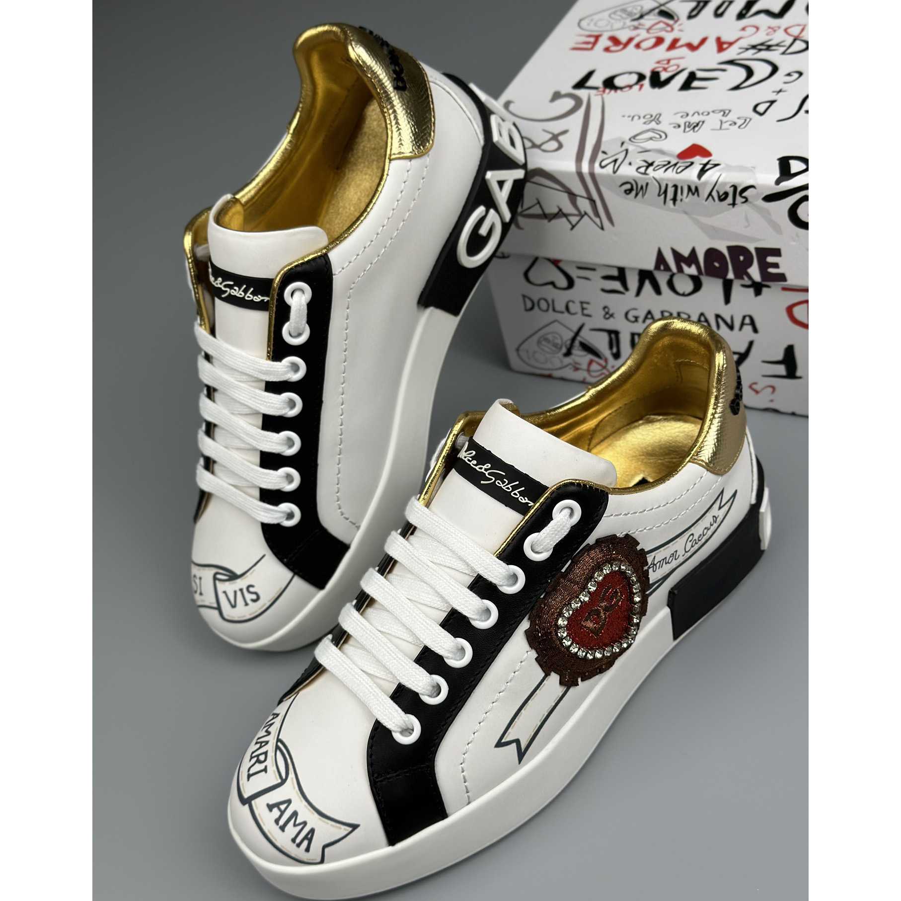 Dolce & Gabbana Women's 'Portofino' Sneakers - FashionPlug