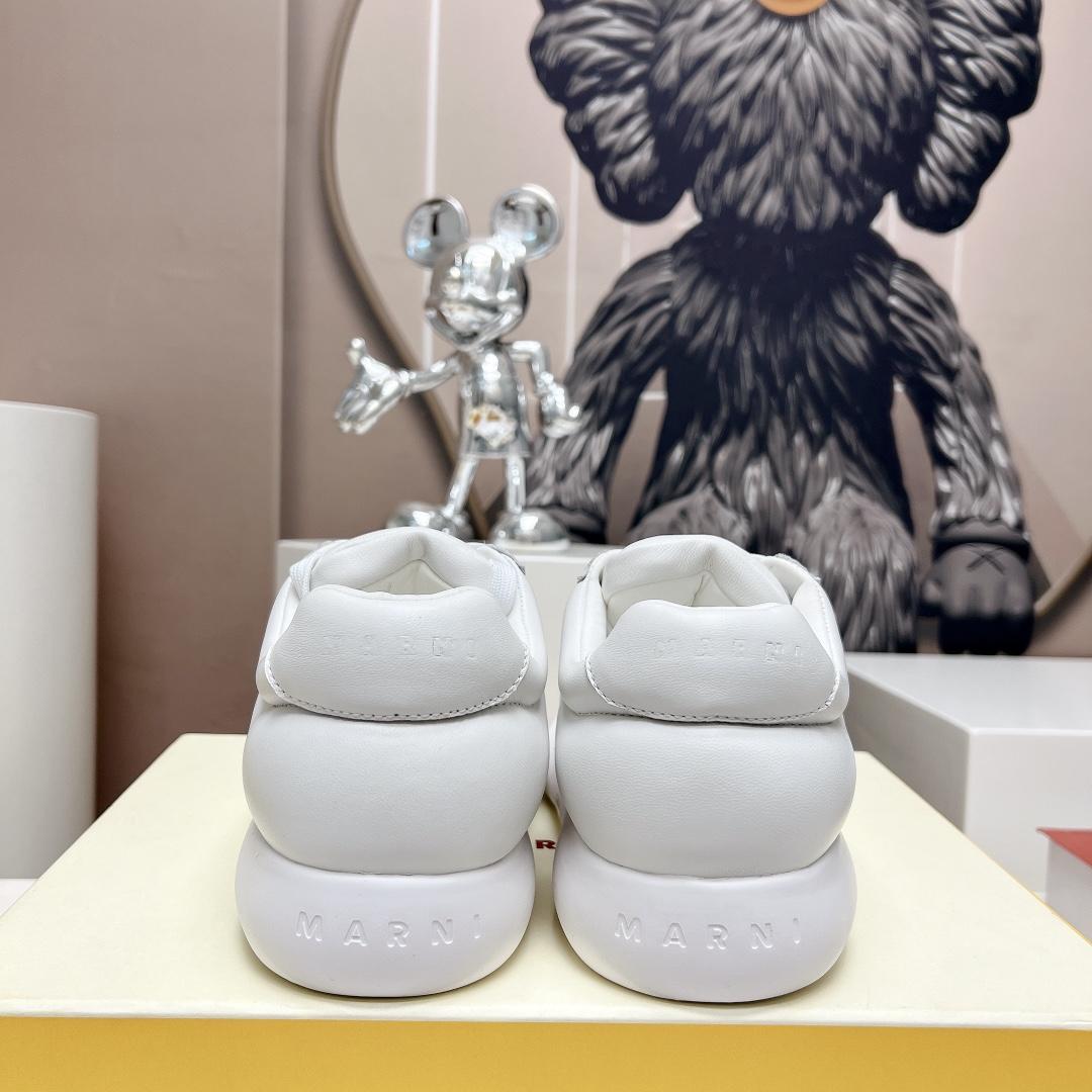 Marni White Leather Bigfoot 2.0 Sneaker - FashionPlug
