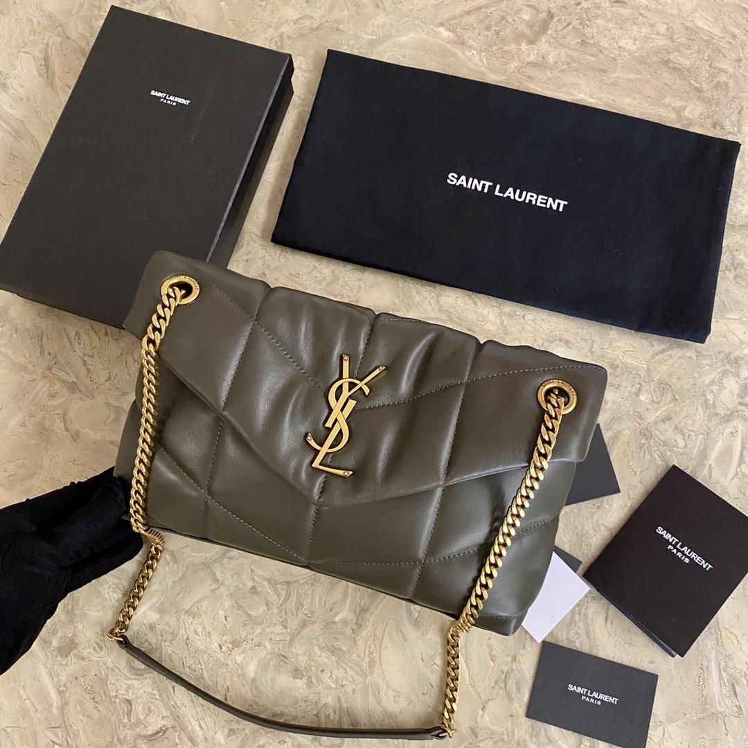Saint Laurent Puffer Small In Nappa Leather (29x17x11cm) - FashionPlug