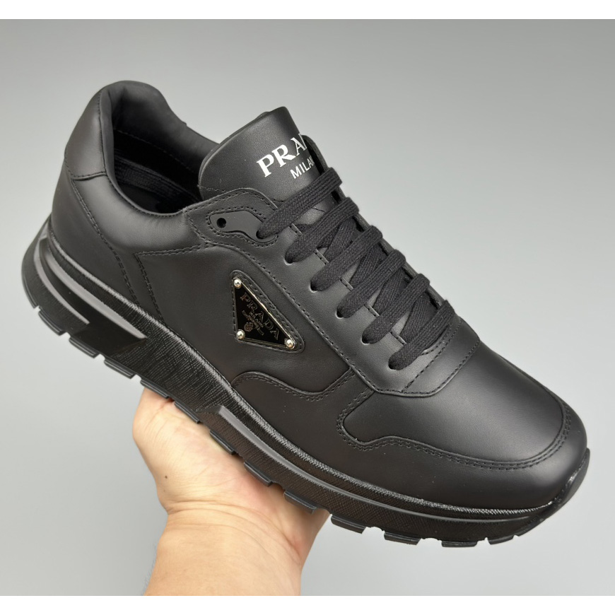 Prada Leather Sneakers - FashionPlug