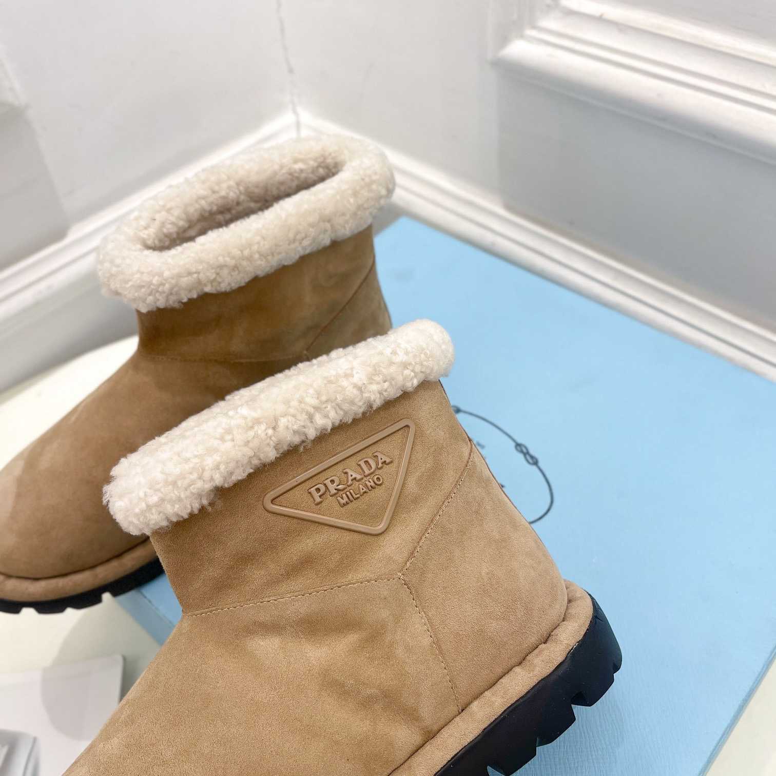 Prada Shearling Booties - FashionPlug