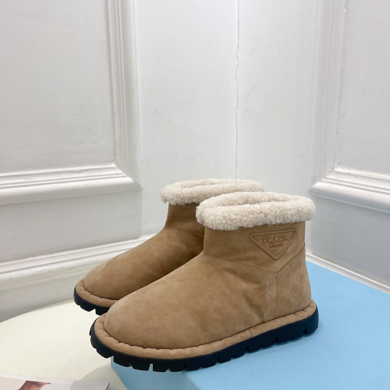 Prada Shearling Booties - FashionPlug