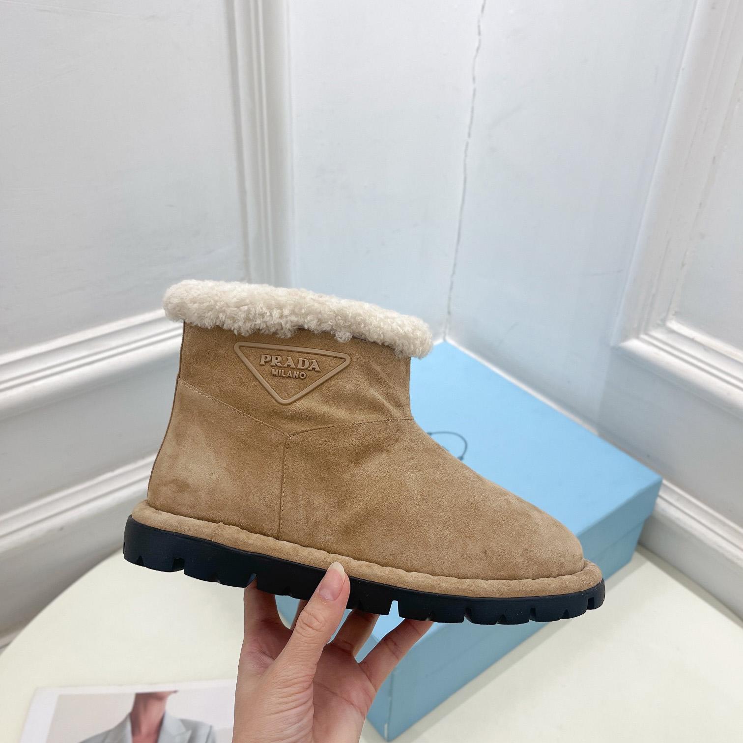 Prada Shearling Booties - FashionPlug