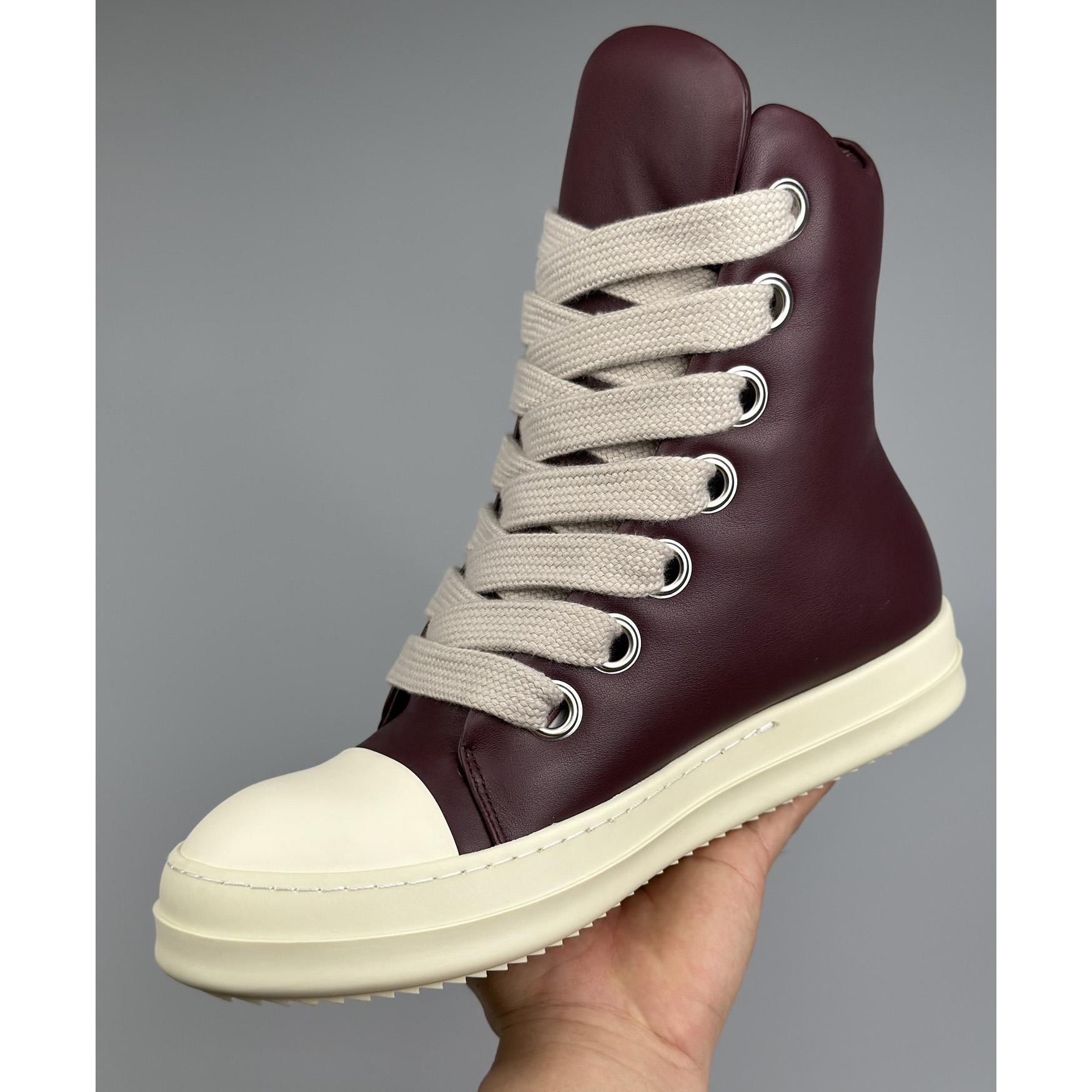Rick Owens High-Top Sneakers - FashionPlug