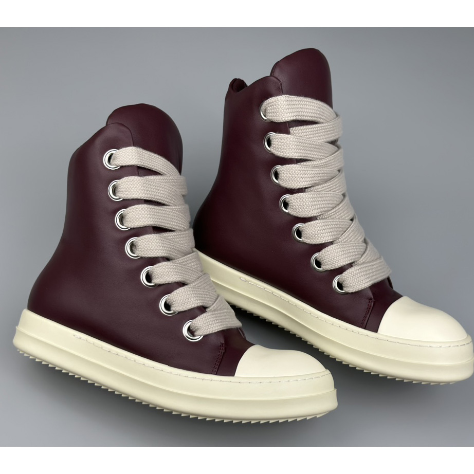 Rick Owens High-Top Sneakers - FashionPlug