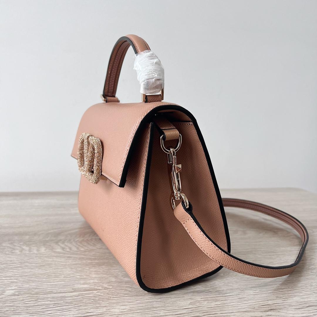 Valenti Small VSLING Handbag With Jewel Embroidery - FashionPlug