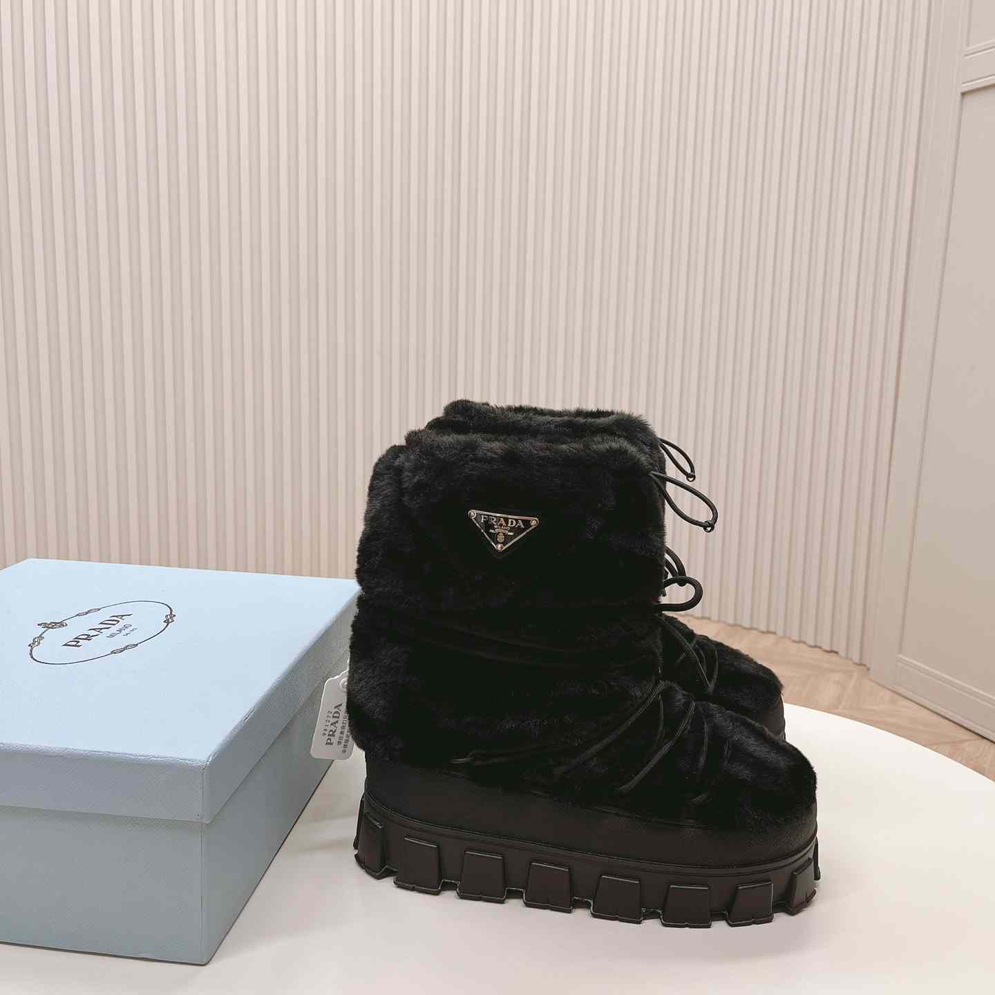 Prada Shearling Apres-ski Boots - FashionPlug