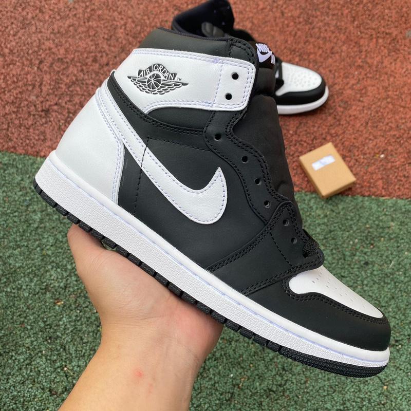  AirJordan 1 AJ 1 High OG “Reverse Panda” Sneaker     dz5485-010 - FashionPlug