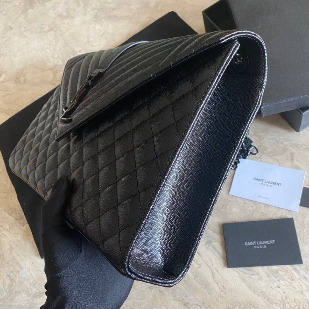 Saint Laurent Envelope Chain Bag (31-21-7 cm) - FashionPlug