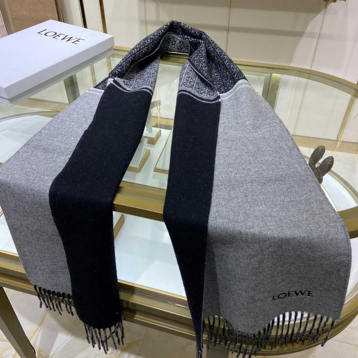 Loewe Scarf In Wool And Cashmere - FashionPlug