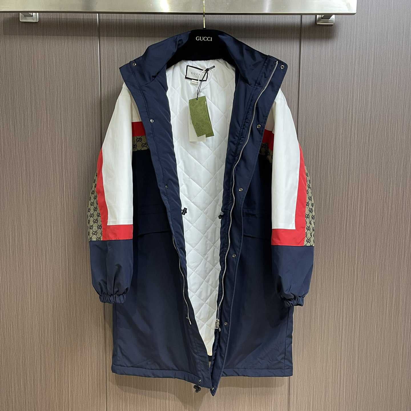 Gucci Matt Fabric Coat - FashionPlug