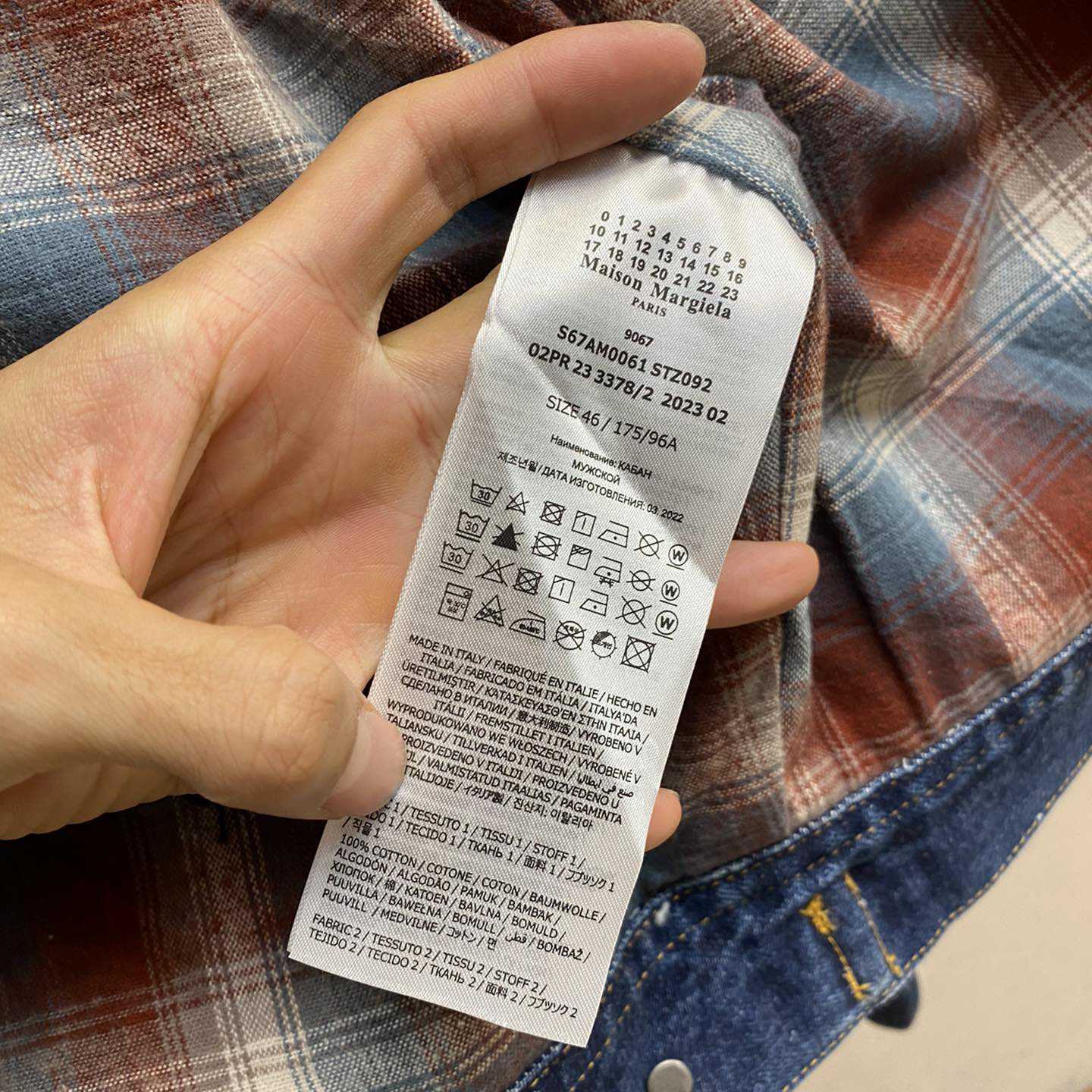 Maison Margiela Ripped-detail Denim Jacket - FashionPlug