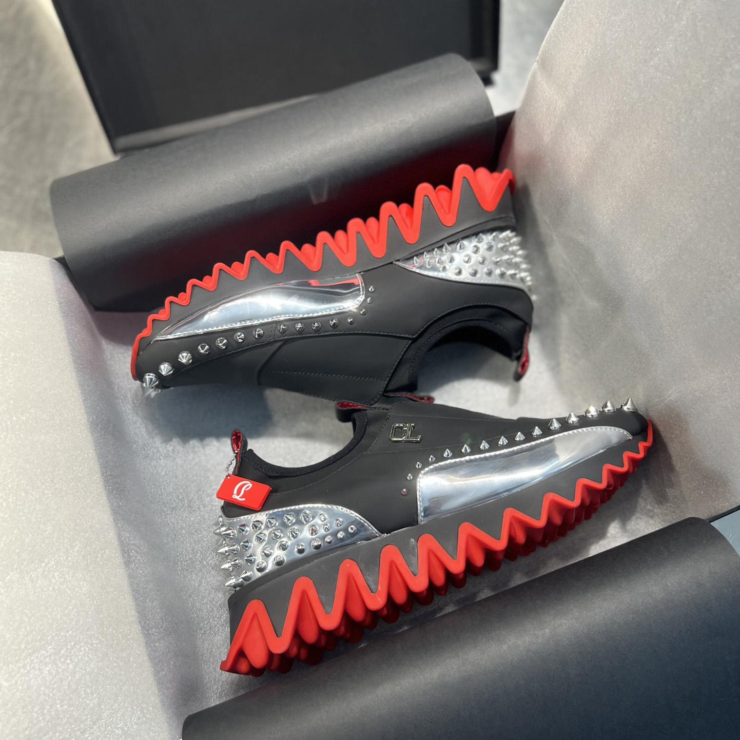 Christian Louboutin Khonshu Crescent Sneaker  - FashionPlug
