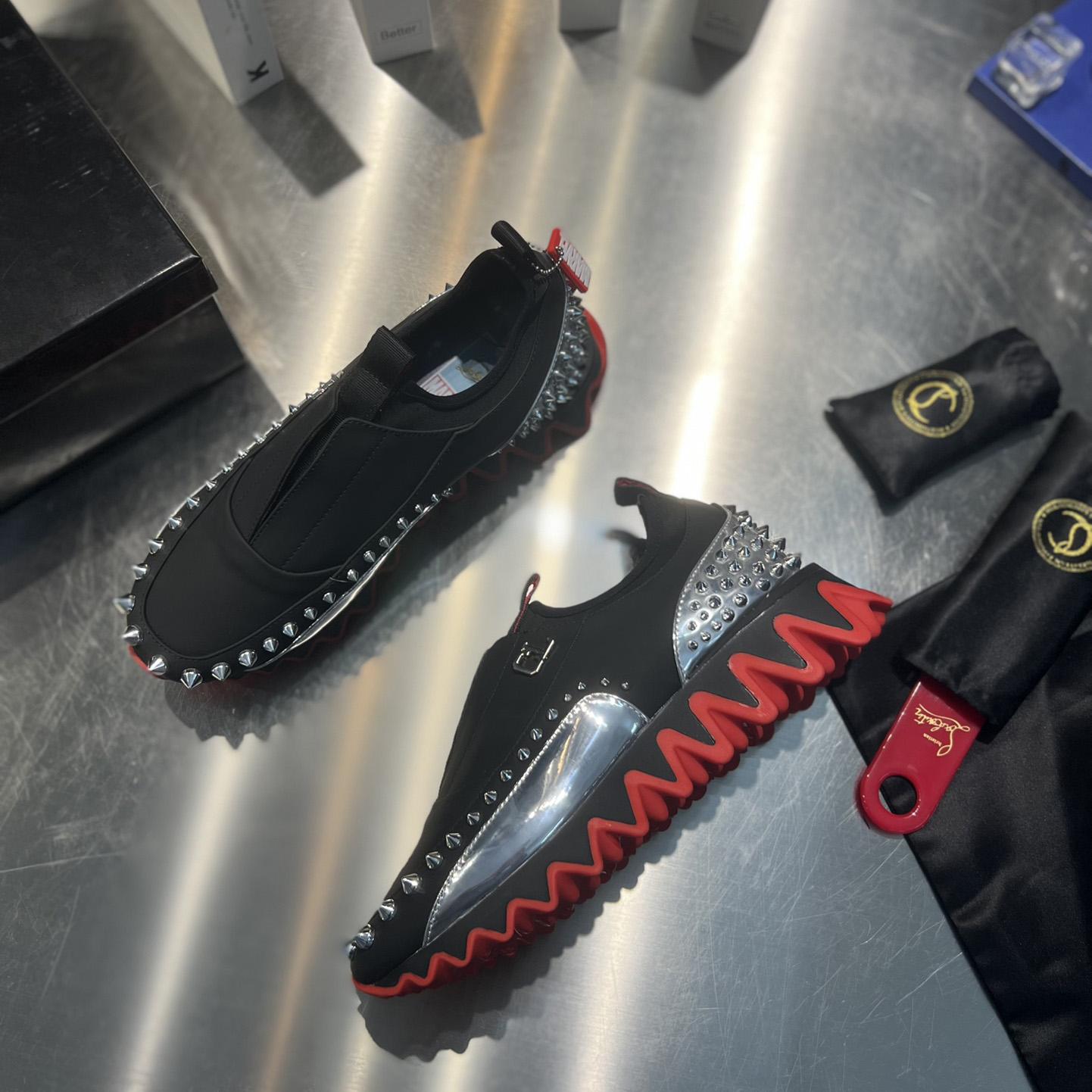 Christian Louboutin Khonshu Crescent Sneaker  - FashionPlug
