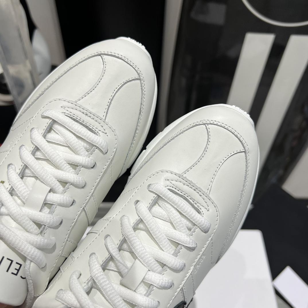 Celine Runner CR-02 Low Lace-up Sneaker In Calfskin - FashionPlug
