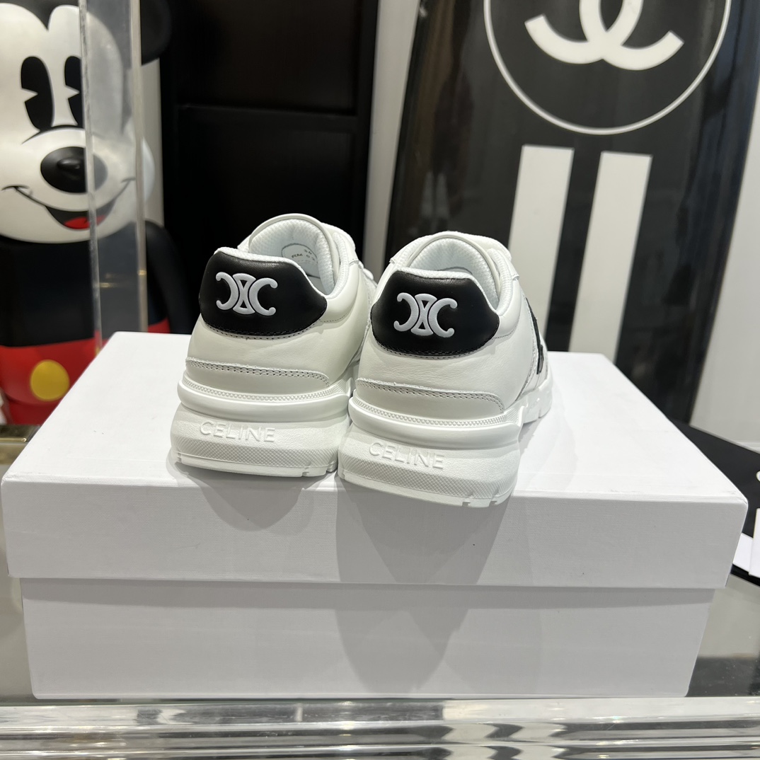 Celine Runner CR-02 Low Lace-up Sneaker In Calfskin - FashionPlug