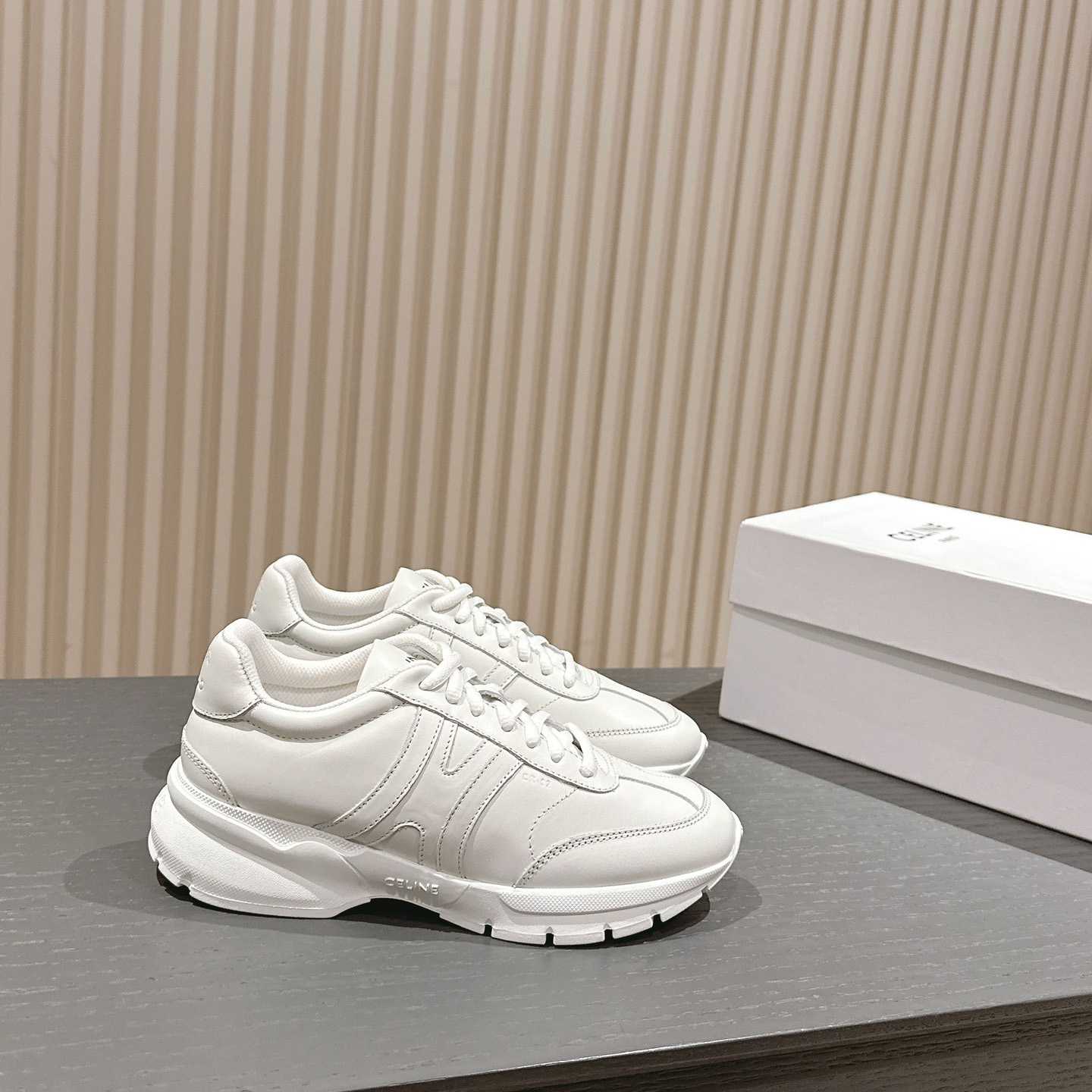 Celine Runner CR-01 Low Lace-up Sneaker In Calfskin - FashionPlug