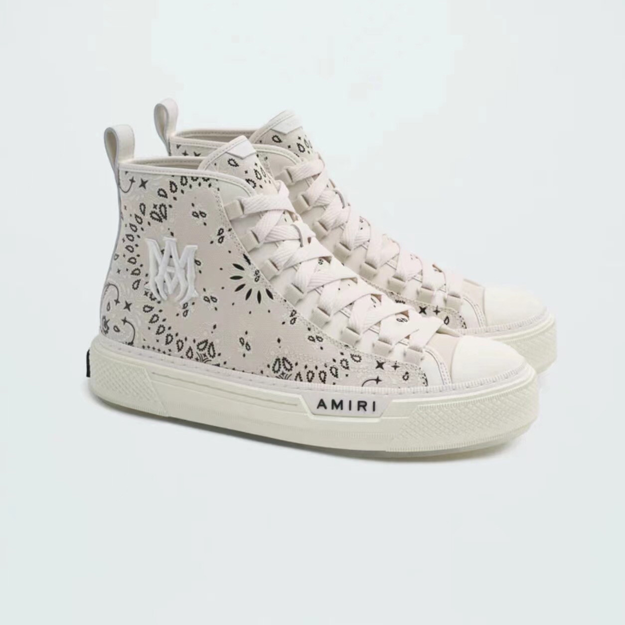 Amiri M.A. Court bandana-print Sneakers - FashionPlug