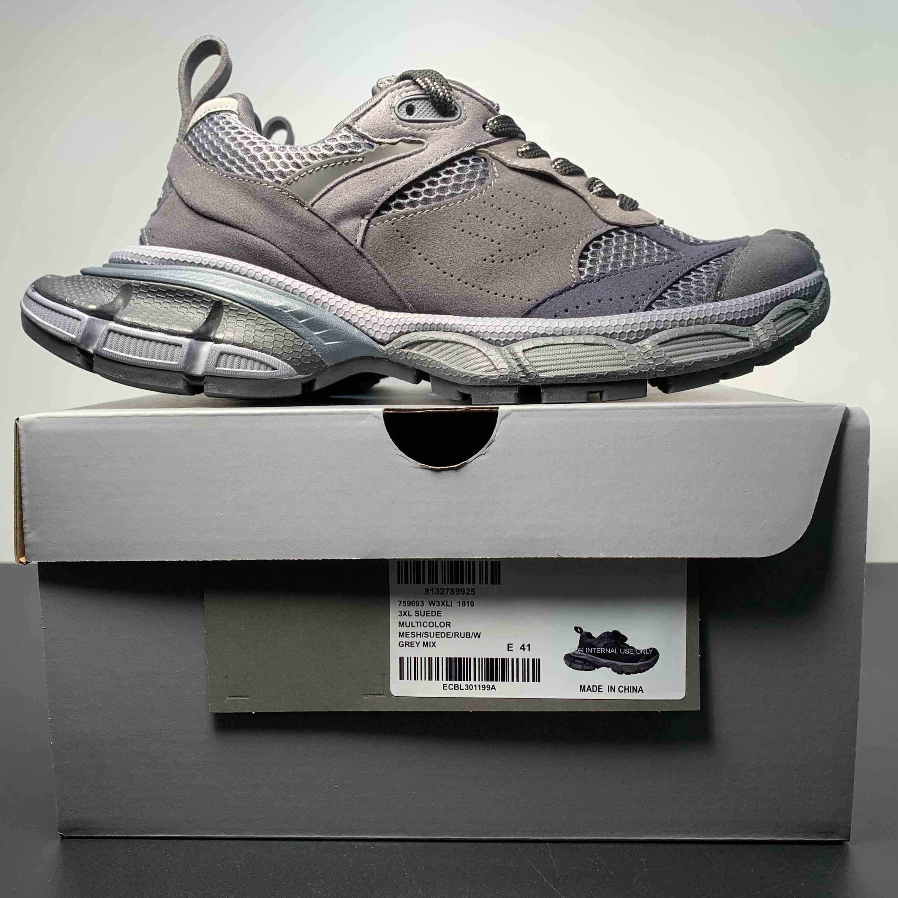 Balenciaga 3XL Sneaker In Dark Grey  - FashionPlug