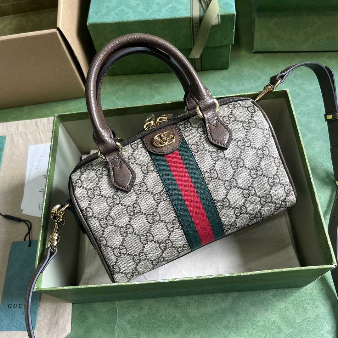 Gucci Ophidia GG Mini Top Handle Bag - FashionPlug