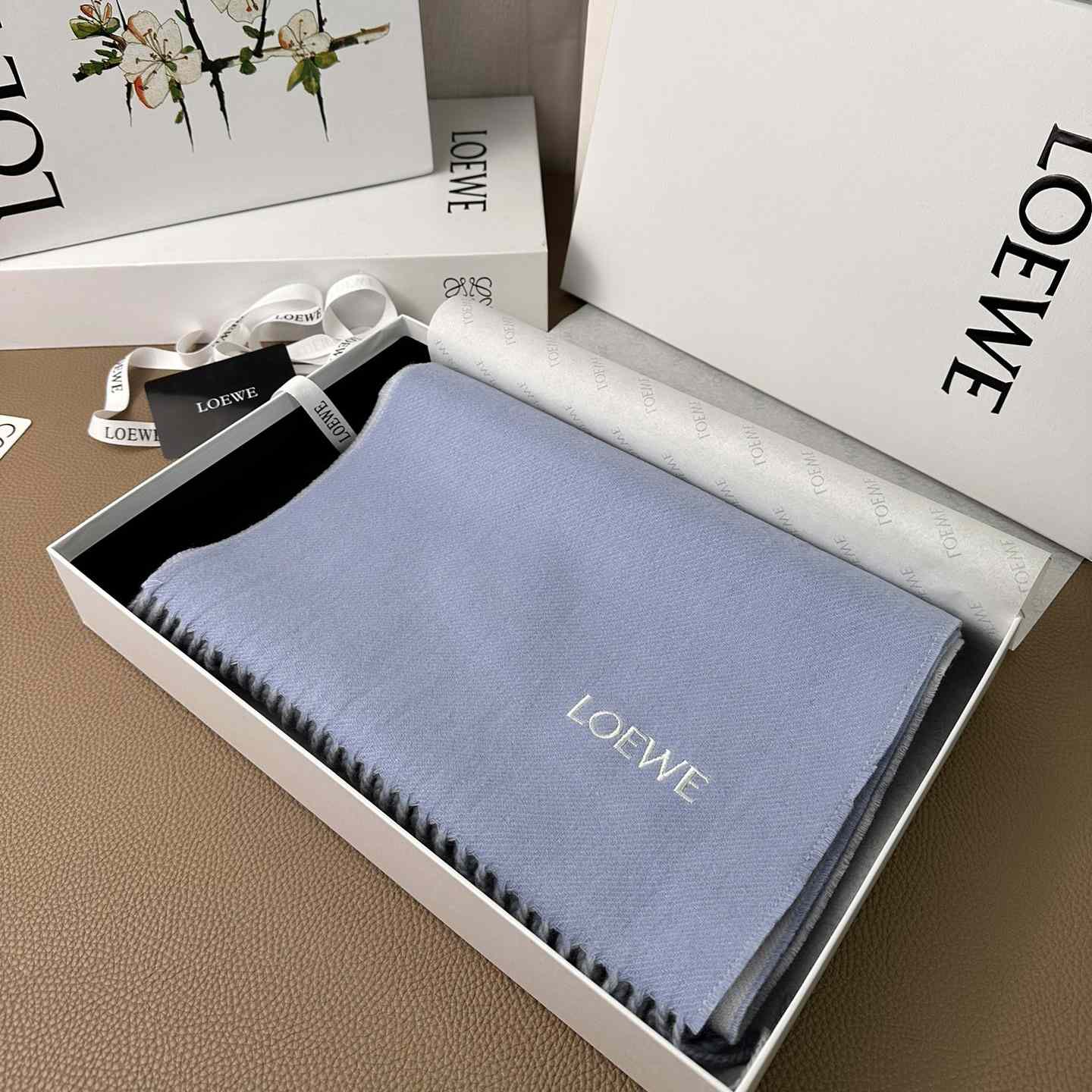 Loewe Scarf In Wool And Cashmere - FashionPlug