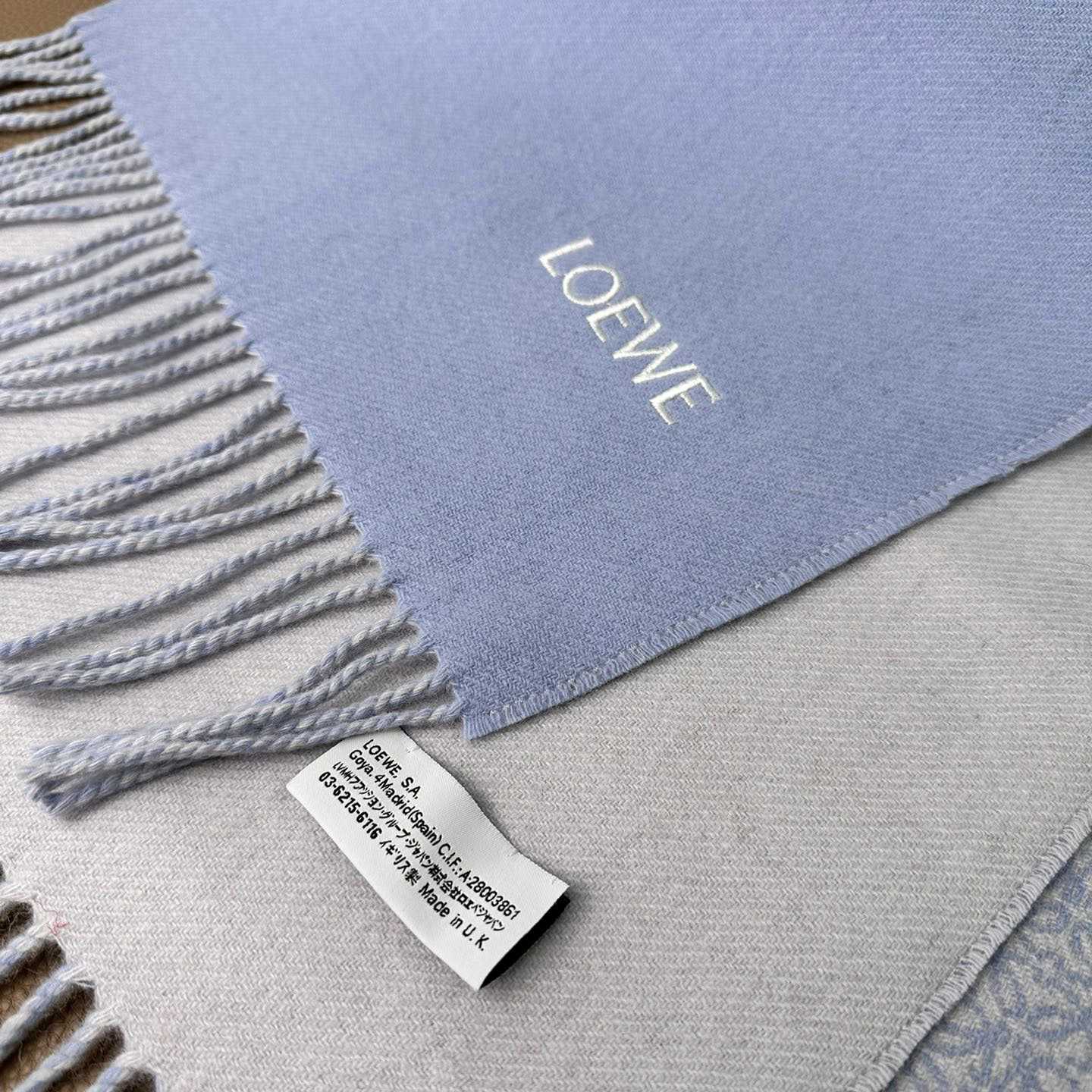 Loewe Scarf In Wool And Cashmere - FashionPlug