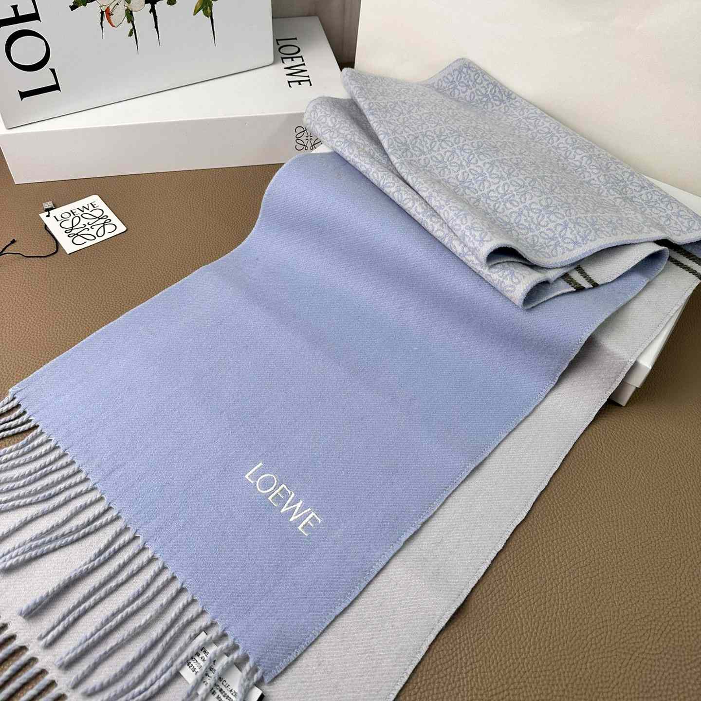 Loewe Scarf In Wool And Cashmere - FashionPlug