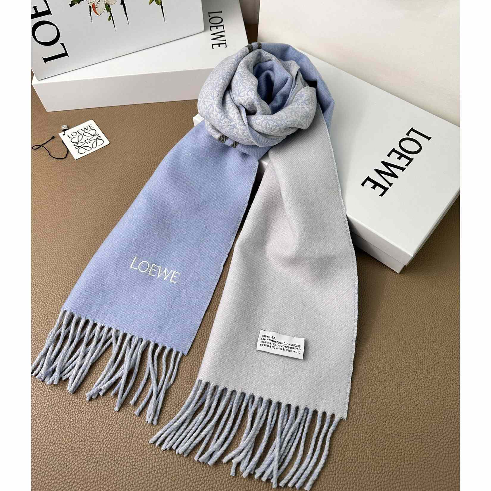 Loewe Scarf In Wool And Cashmere - FashionPlug