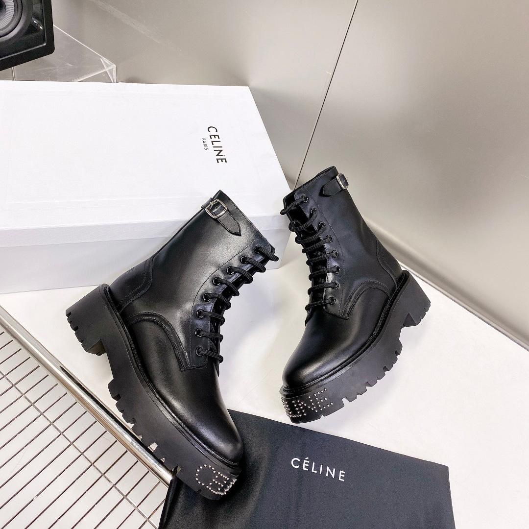 Celine Bulky Lace-up Boot  - FashionPlug