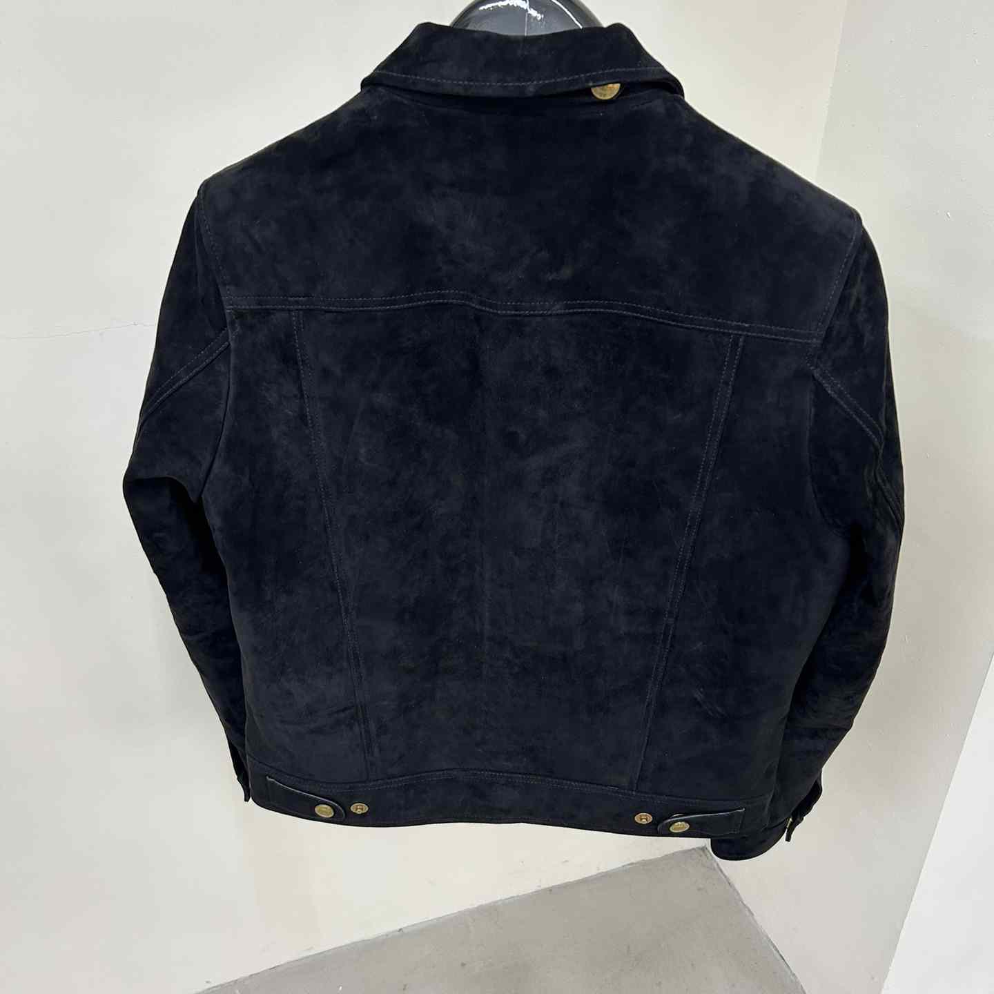Tom Ford Cashmere Suede Shearling Trucker - FashionPlug