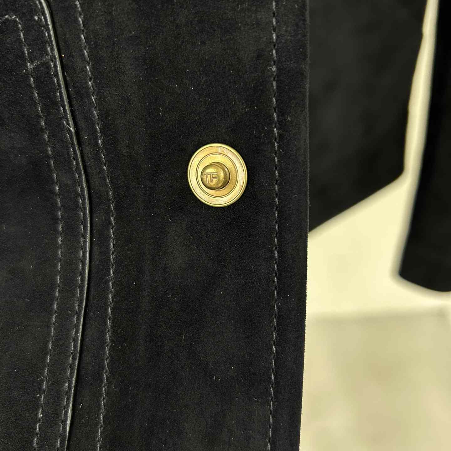 Tom Ford Cashmere Suede Shearling Trucker - FashionPlug