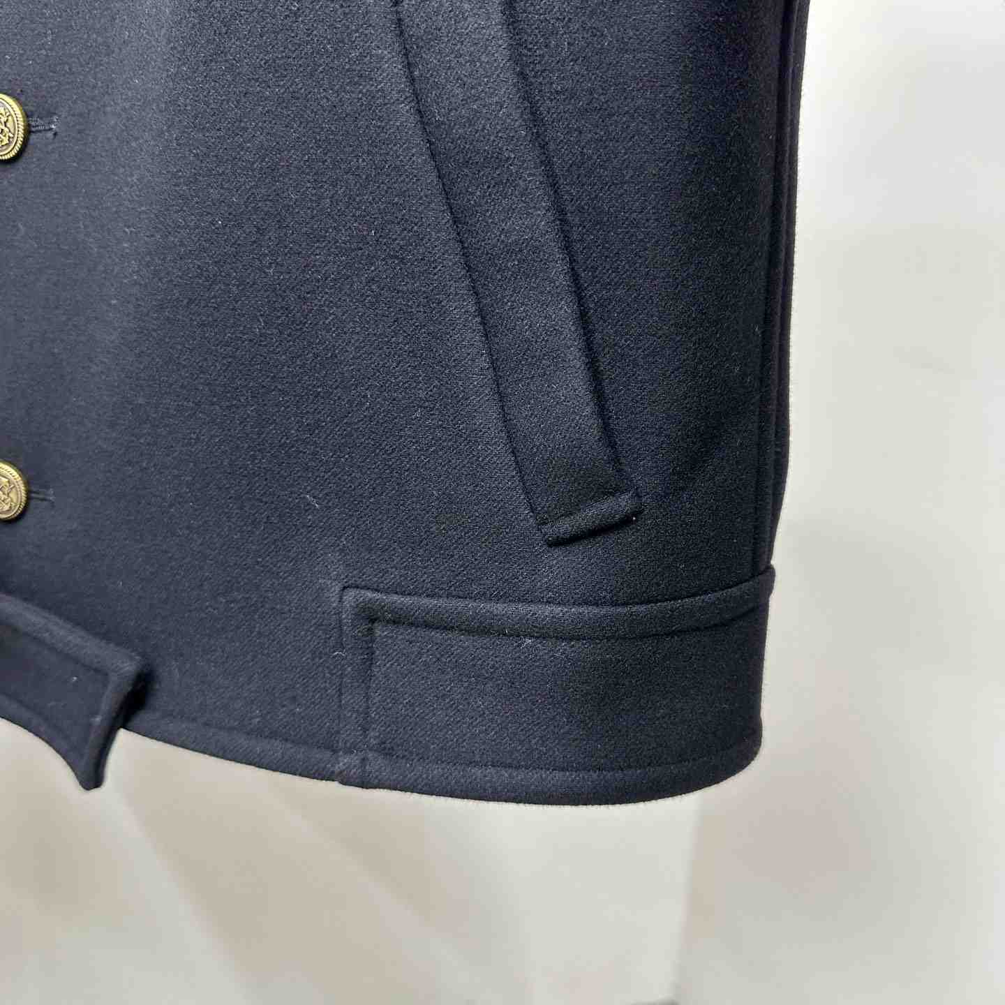 Saint Laurent Button-up Wool Military Jacket - FashionPlug