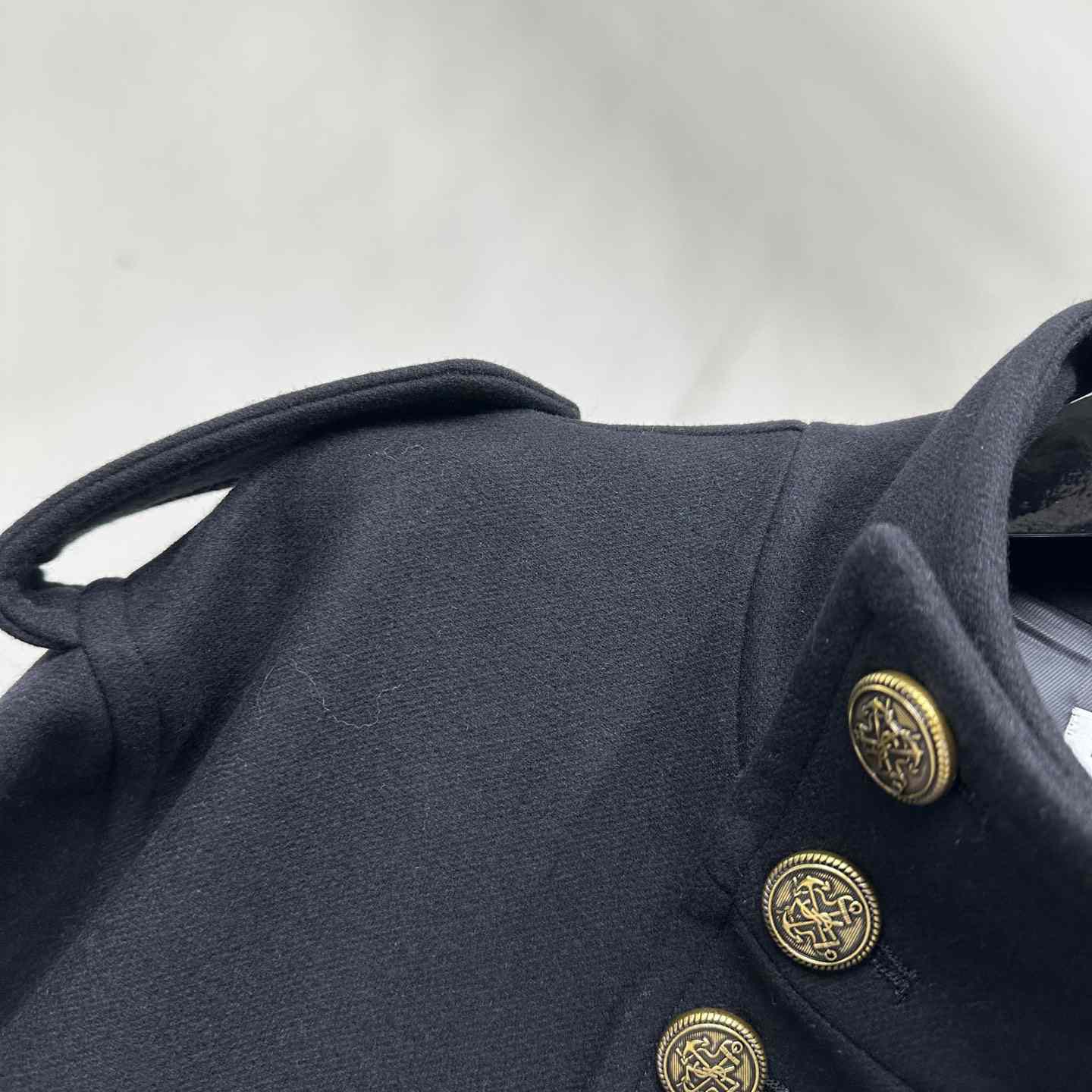 Saint Laurent Button-up Wool Military Jacket - FashionPlug