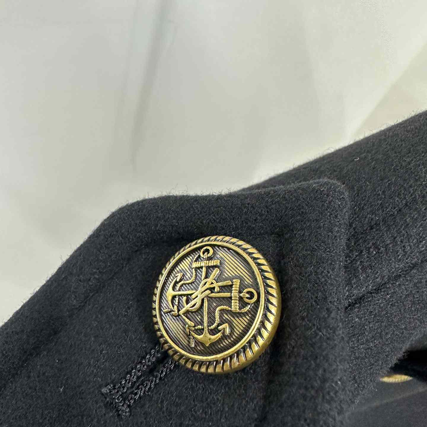 Saint Laurent Button-up Wool Military Jacket - FashionPlug