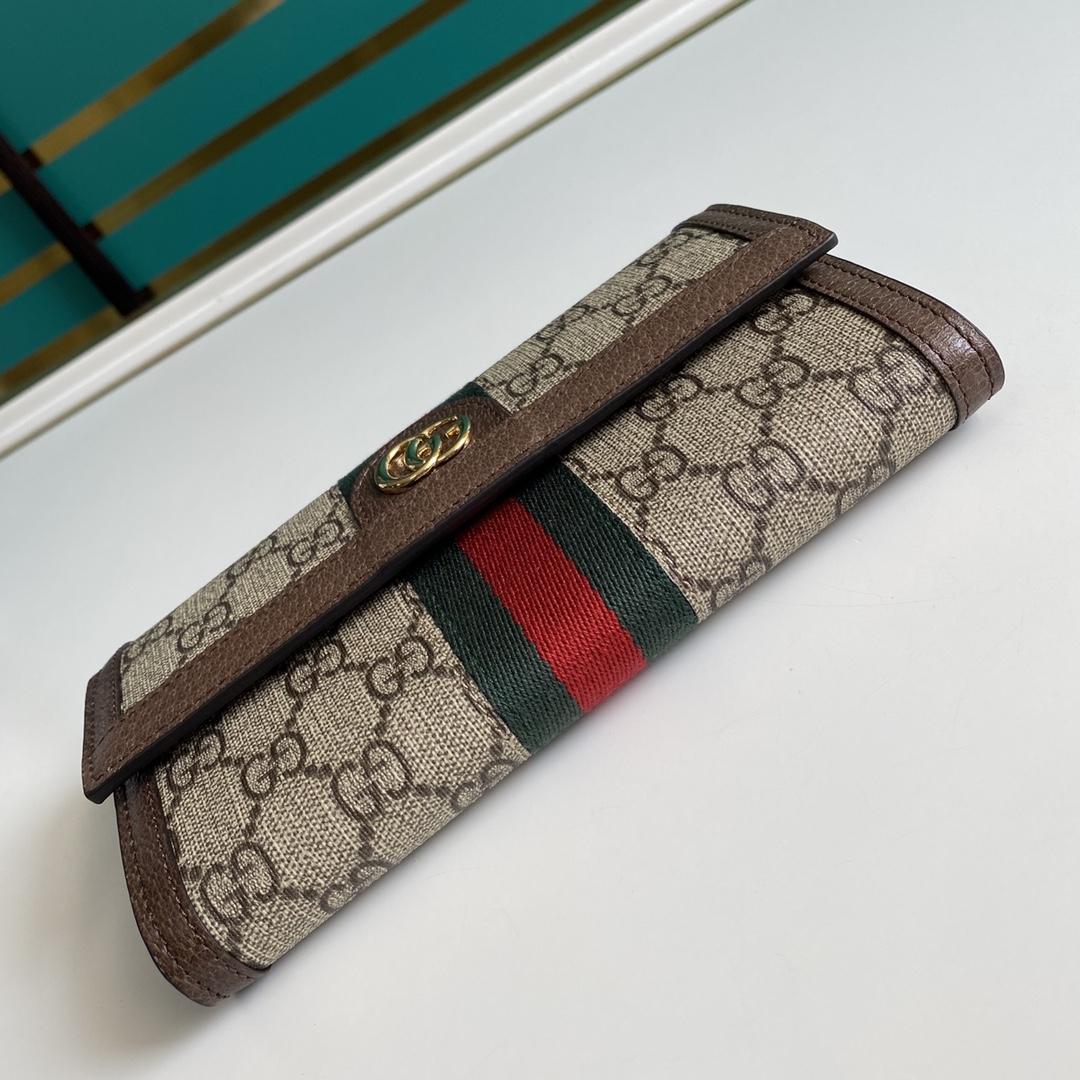 Gucci Ophidia GG Continental Wallet - FashionPlug