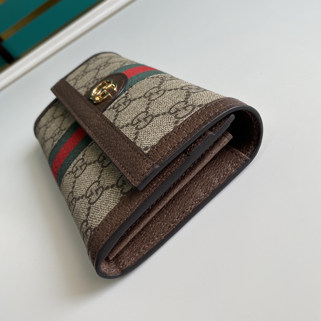 Gucci Ophidia GG Continental Wallet - FashionPlug