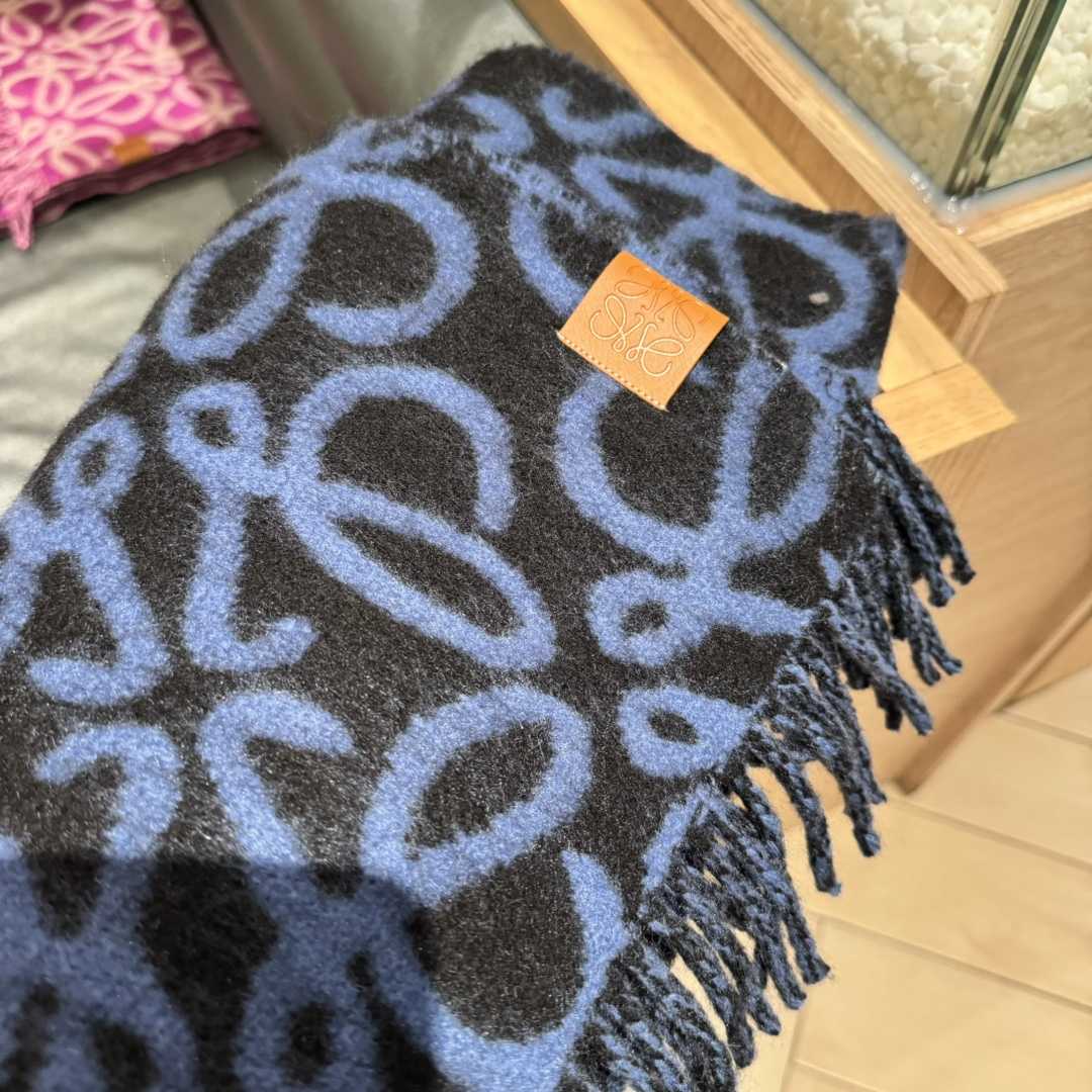Loewe Anagram Scarf In Alpaca And Wool - FashionPlug