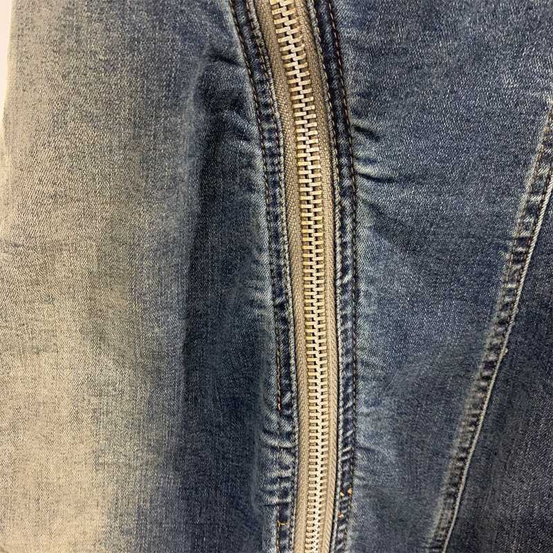 Rick Owens Drkshdw Aircut Washed Denim Shorts - FashionPlug