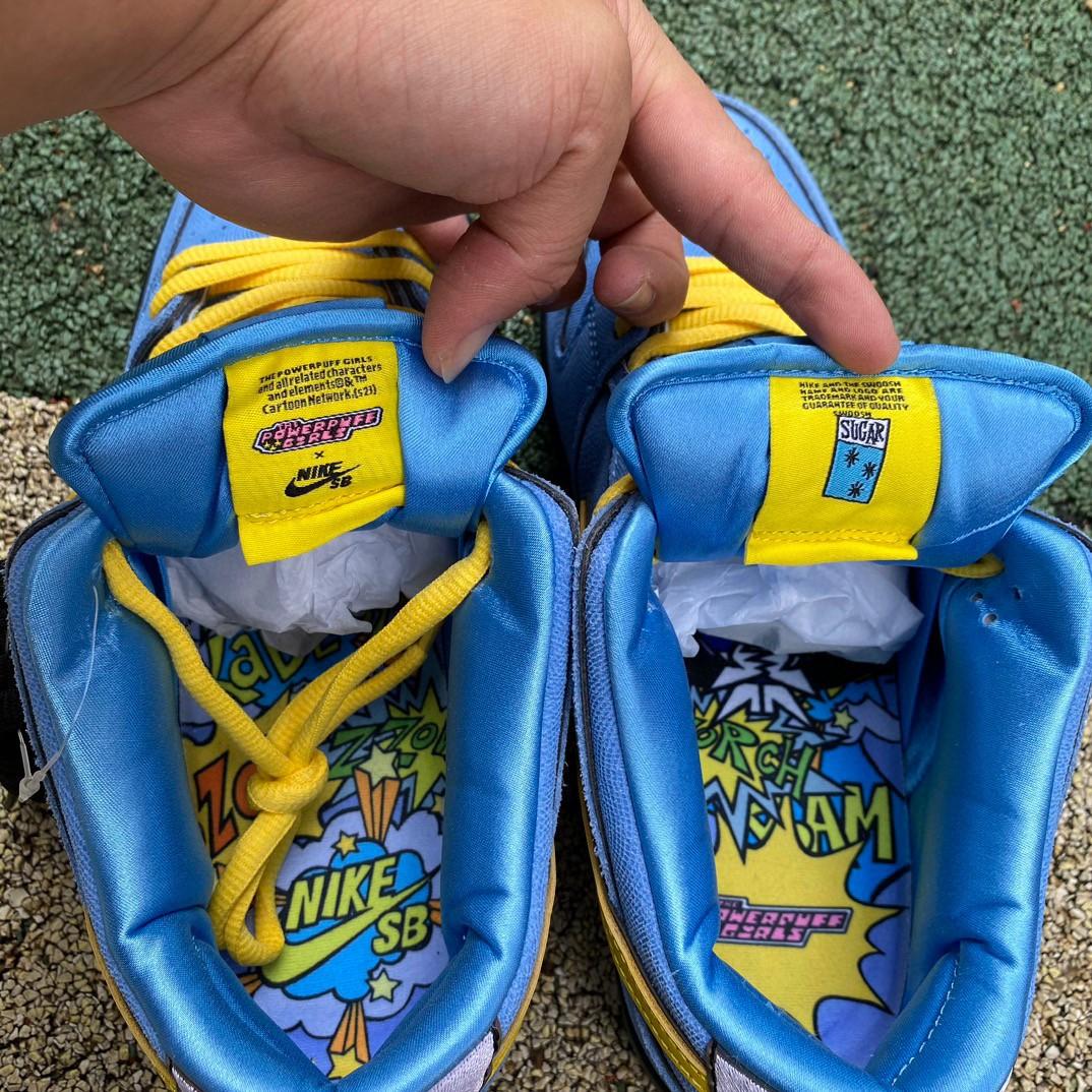 The Powerpuff Girls x Nike SB DunkLow “Bubbles” Sneakers     FZ8320-400 - FashionPlug
